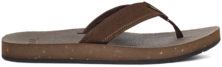 Teva Men’s Reflip Leather Chocolate Brown