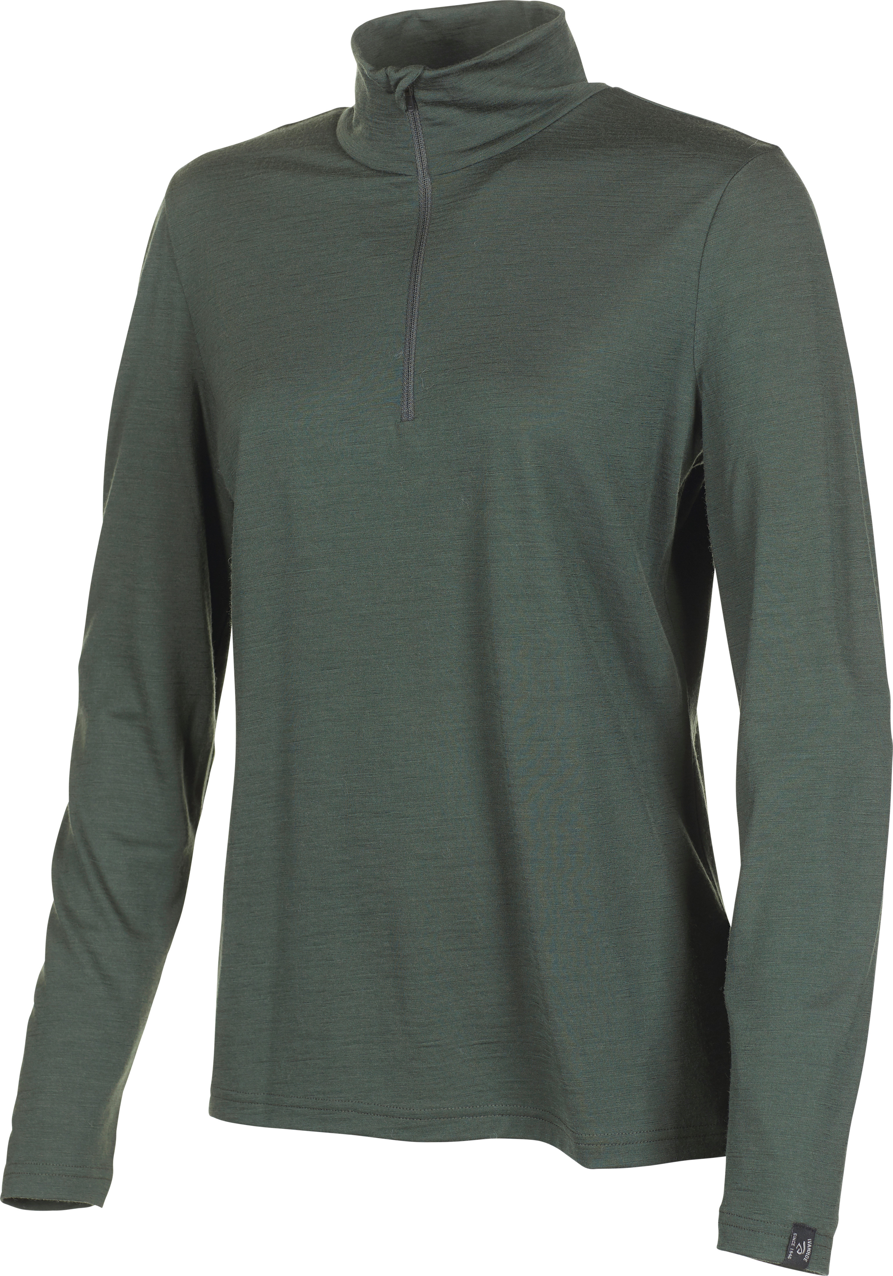 Ivanhoe Women’s Underwool Stella Half Zip Rifle Green