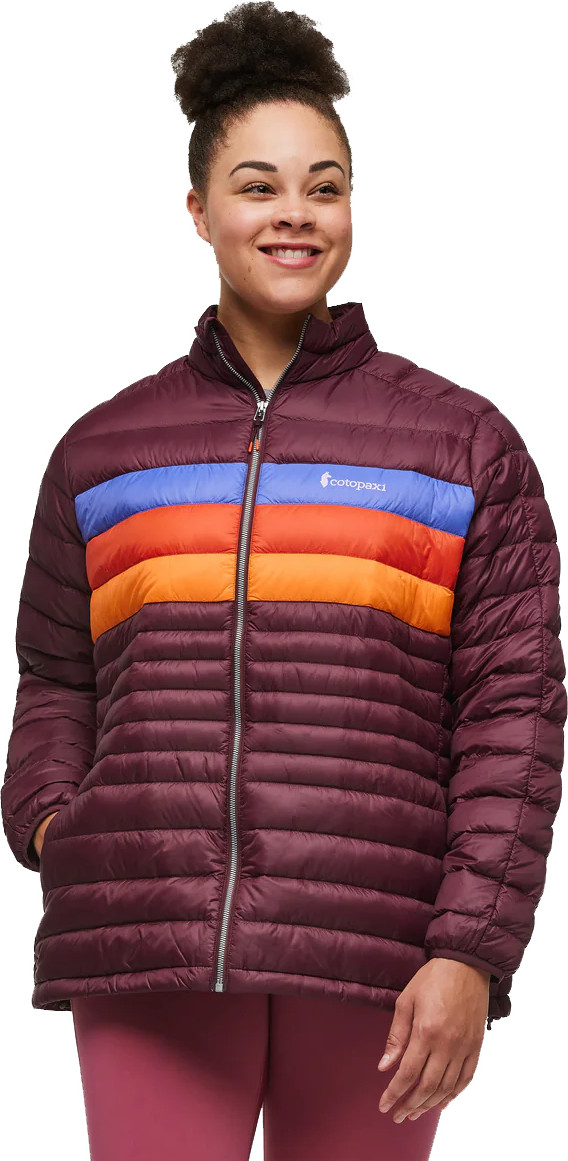 Cotopaxi Women’s Fuego Down Jacket Wine Stripes