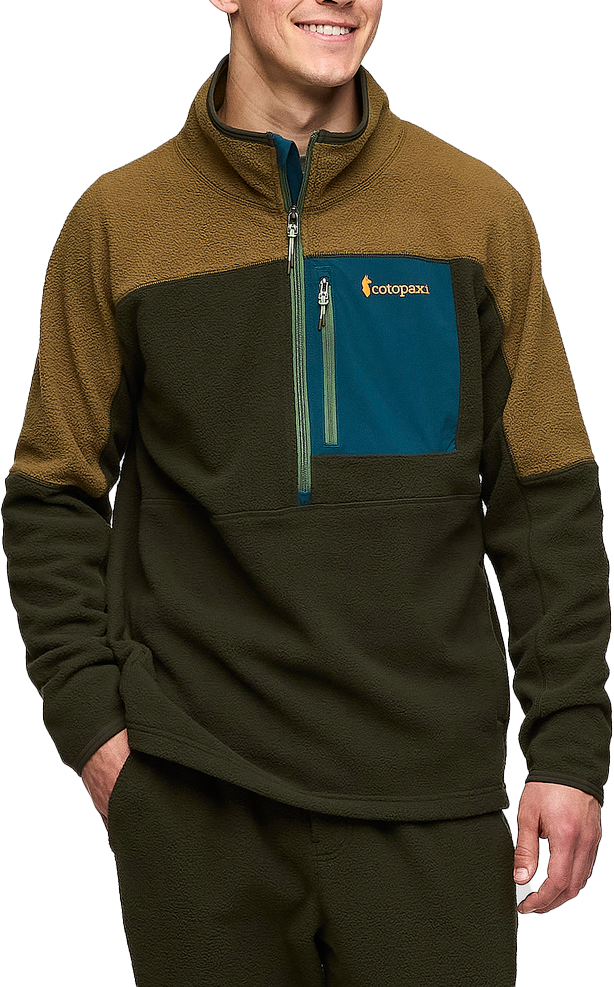 Cotopaxi Men’s Abrazo Half-Zip Fleece Jacket Live Oak And Woods