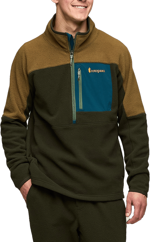 Cotopaxi Men's Abrazo Half-Zip Fleece Jacket Live Oak And Woods Cotopaxi