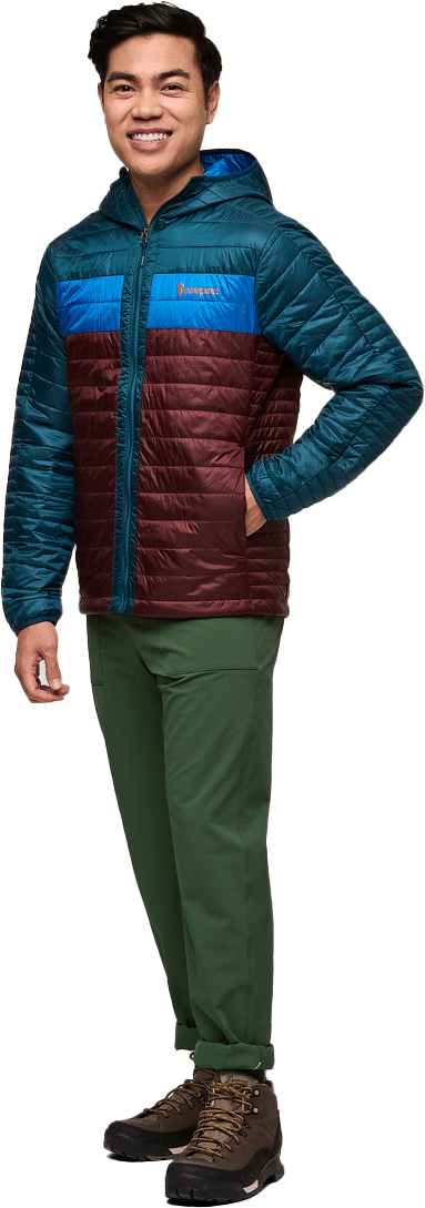 Cotopaxi Men's Capa Insulated Hooded Jacket Abyss And Chestnut Cotopaxi