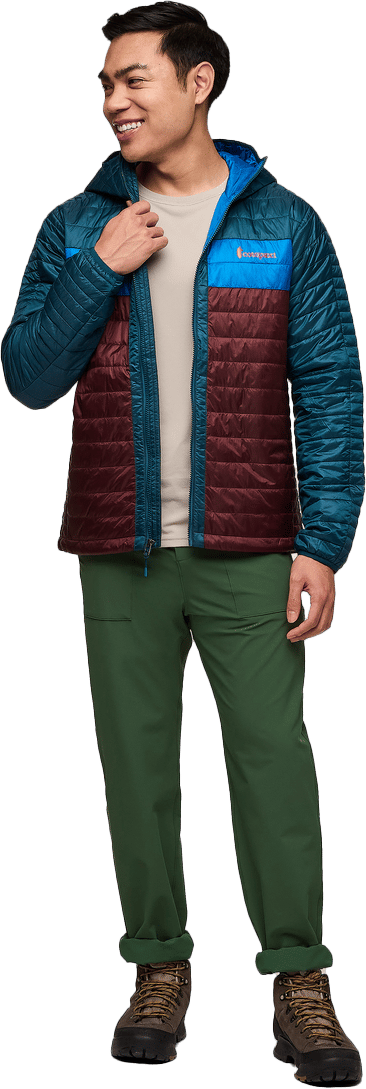 Cotopaxi Men's Capa Insulated Hooded Jacket Abyss And Chestnut Cotopaxi