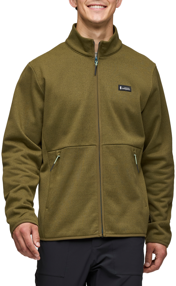 Cotopaxi Men’s Envo Fleece Full-Zip Jacket Heather Live Oak