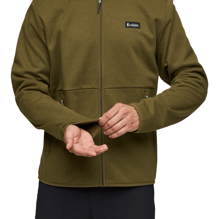 Cotopaxi Men s Envo Fleece Full Zip Jacket Heather Live Oak