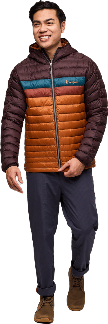 Cotopaxi Men's Fuego Down Hooded Jacket Coffee And Sienna Cotopaxi