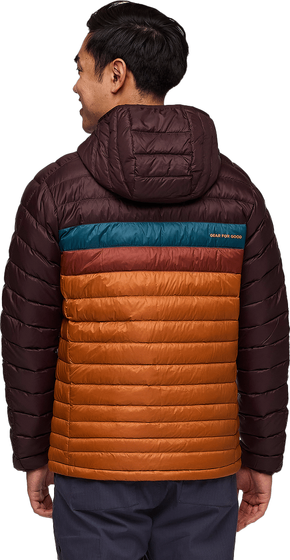 Cotopaxi Men's Fuego Down Hooded Jacket Coffee And Sienna Cotopaxi