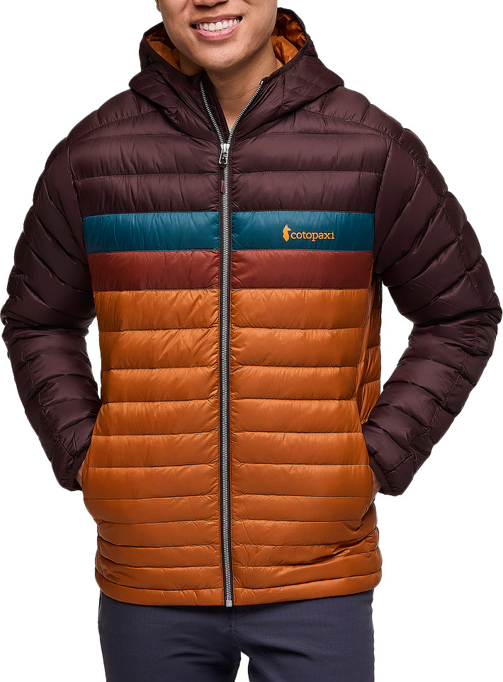 Cotopaxi Men’s Fuego Down Hooded Jacket Coffee And Sienna