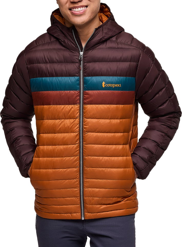 Cotopaxi Men’s Fuego Down Hooded Jacket Coffee And Sienna