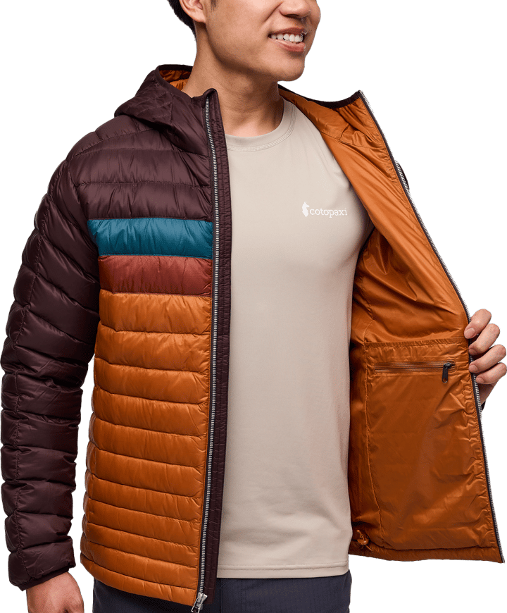 Cotopaxi Men's Fuego Down Hooded Jacket Coffee And Sienna Cotopaxi