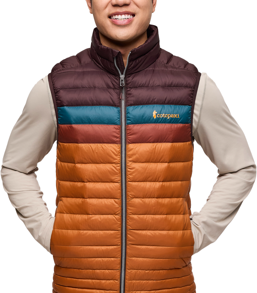 Cotopaxi Men’s Fuego Down Vest Coffee And Sienna