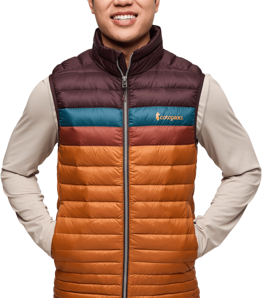 Cotopaxi Men's Fuego Down Vest Coffee And Sienna