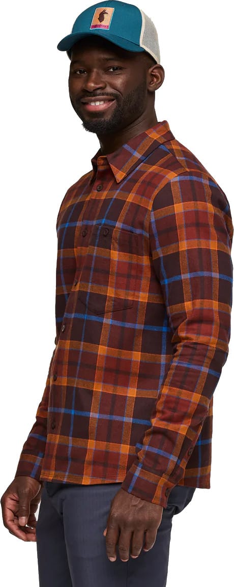 Cotopaxi Men's Quedo Flannel Shirt Coffee Plaid Cotopaxi