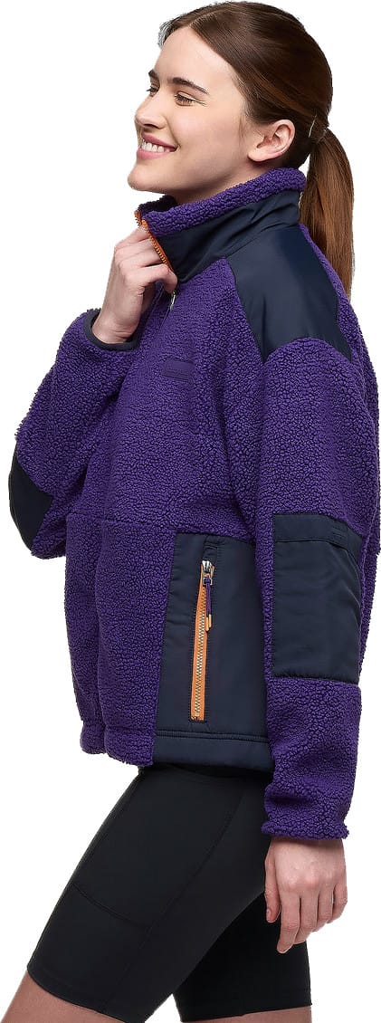 Cotopaxi Women's Bacano Fleece Jacket Black Violet And Carbon Cotopaxi