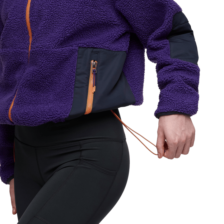 Cotopaxi Women's Bacano Fleece Jacket Black Violet And Carbon Cotopaxi