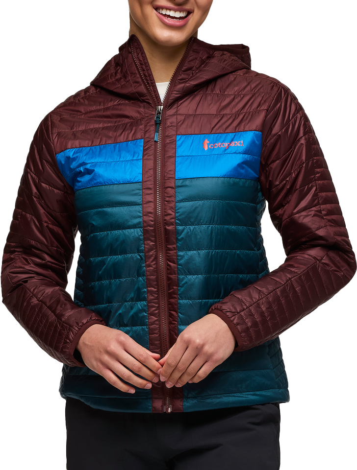 Cotopaxi Women’s Capa Insulated Hooded Jacket Chestnut And Abyss