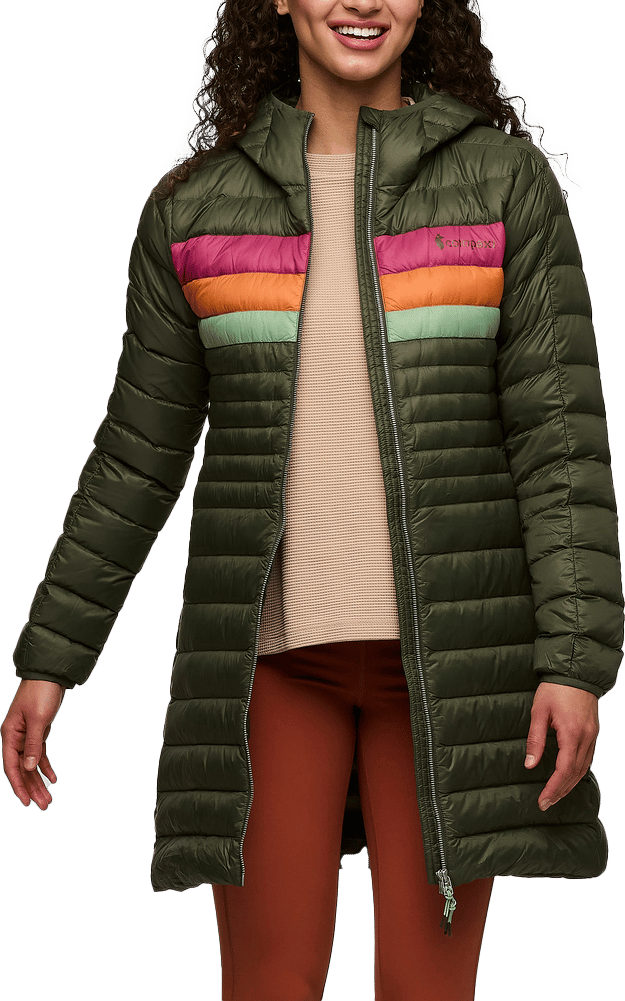 Cotopaxi Women's Fuego Down Parka Fatigue Stripes Cotopaxi