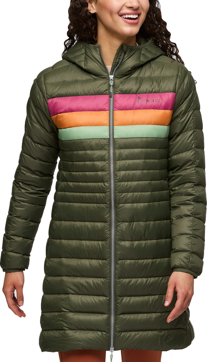 Cotopaxi Women’s Fuego Down Parka Fatigue Stripes