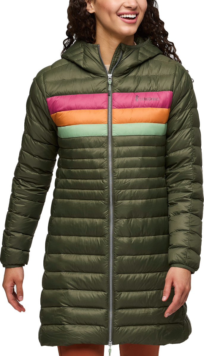 Cotopaxi Women’s Fuego Down Parka Fatigue Stripes