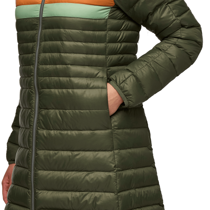 Cotopaxi Women's Fuego Down Parka Fatigue Stripes Cotopaxi