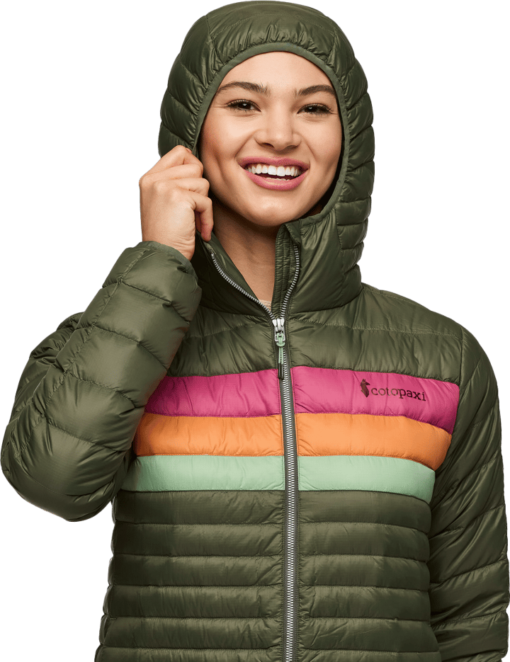 Cotopaxi Women's Fuego Down Parka Fatigue Stripes Cotopaxi