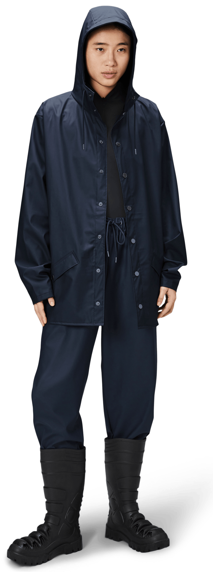 Rains navy jacket online