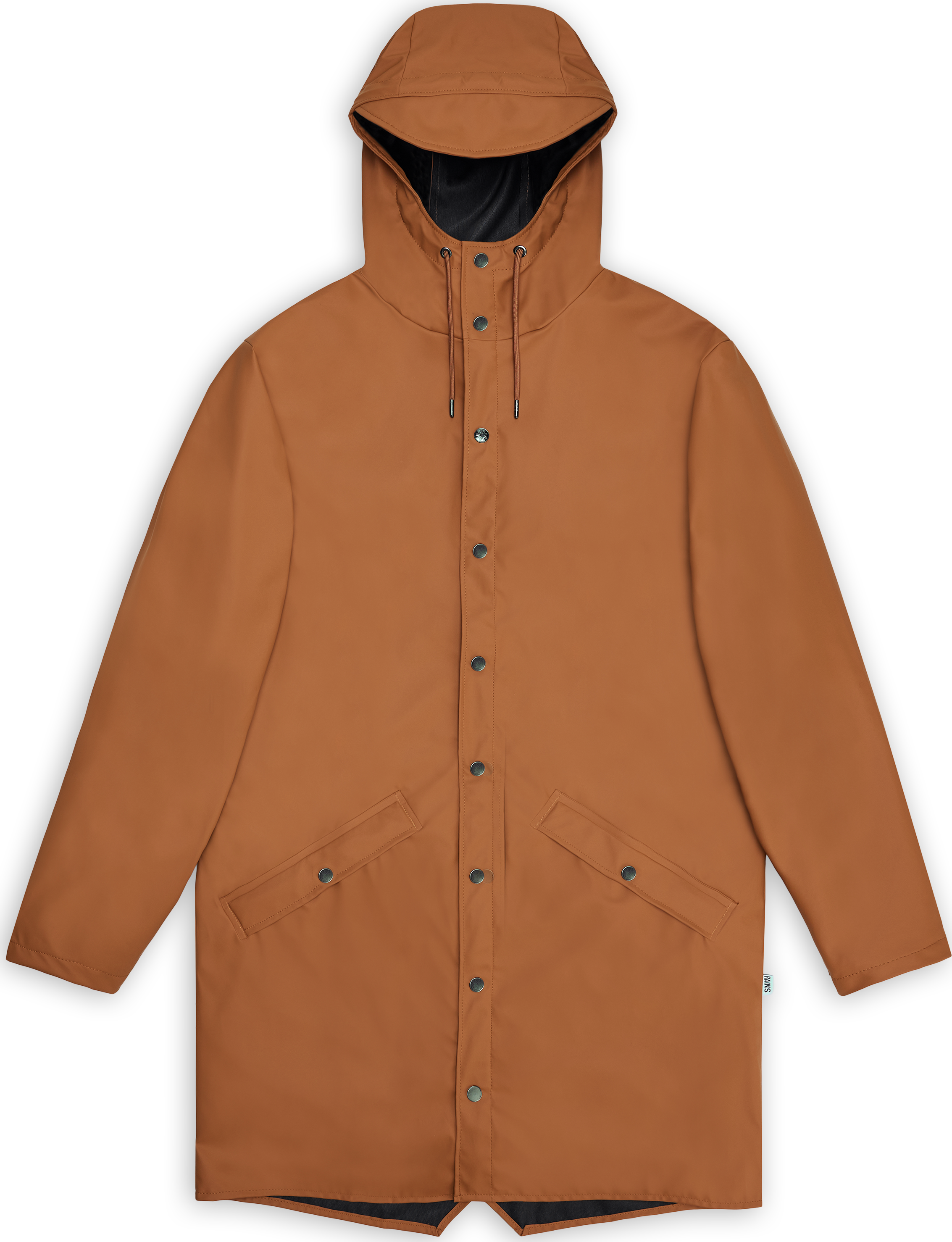 Rains Unisex Long Jacket Rust