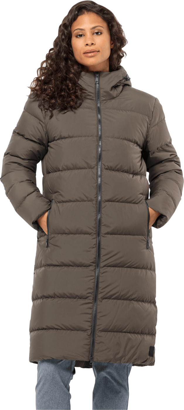 Jack Wolfskin Women's Frozen Palace Coat Cold Coffee Jack Wolfskin