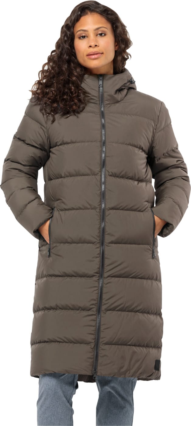 Jack Wolfskin Women's Frozen Palace Coat Cold Coffee Jack Wolfskin