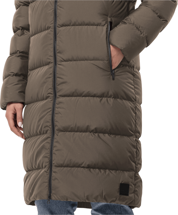 Jack Wolfskin Women's Frozen Palace Coat Cold Coffee Jack Wolfskin