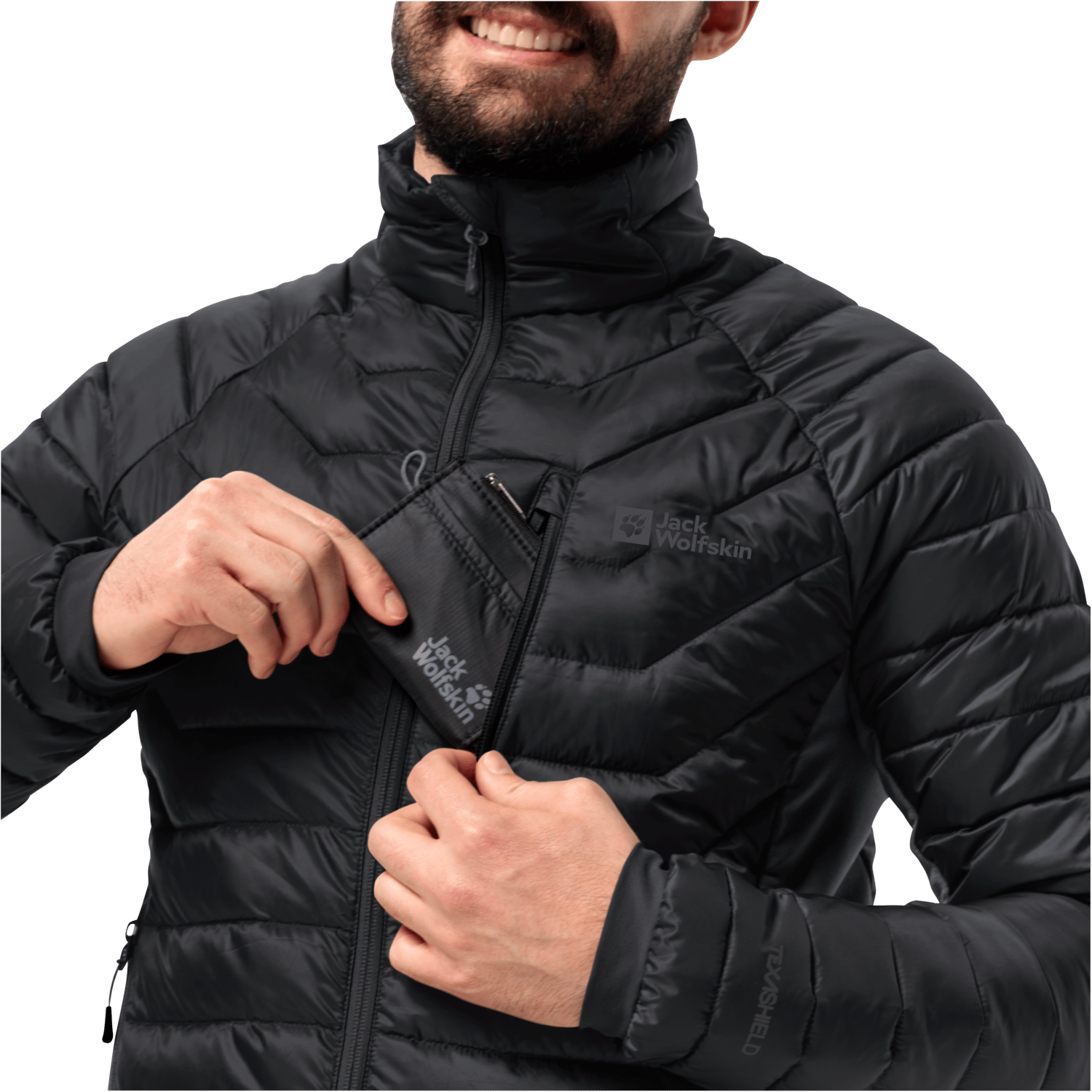 Jack wolfskin black fashion jacket