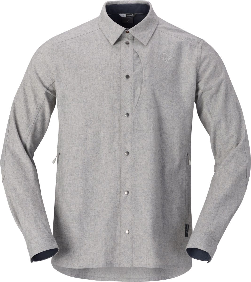 Norrøna Tamok Wool Plain Shirt M'S Drizzle Melange