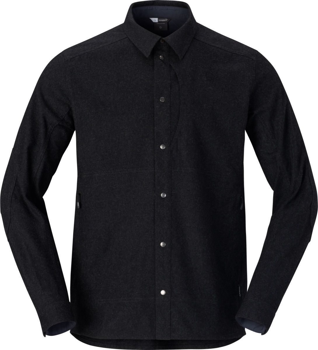 Norrøna Tamok Wool Plain Shirt M'S Caviar Melange