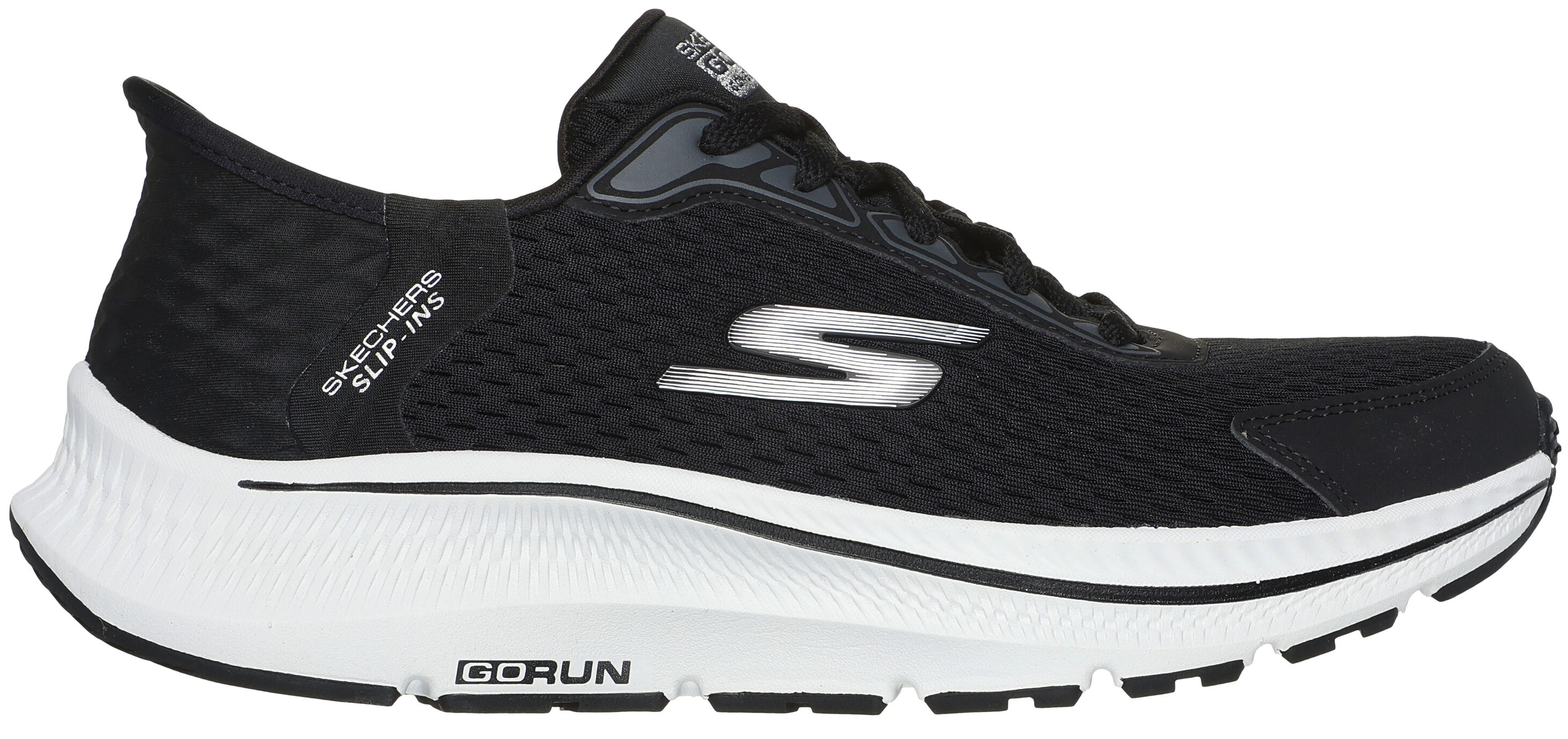 Skechers Women’s Slip-Ins GO RUN Consistent 2.0 – Endure Black/Silver