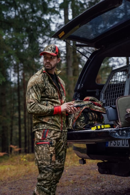 Härkila Men's Moose Hunter 2.0 Fleece Jacket Mossy Oak Break-Up Country/Mossy Oak Red Härkila