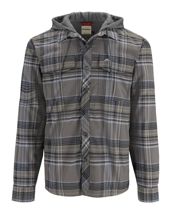 Simms Simms Coldweather Hoody Gunmetal Neo Plaid Simms