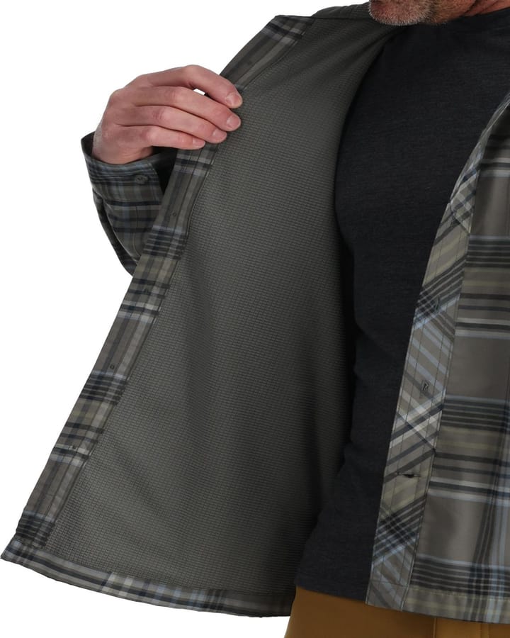 Simms Simms Coldweather Hoody Gunmetal Neo Plaid Simms