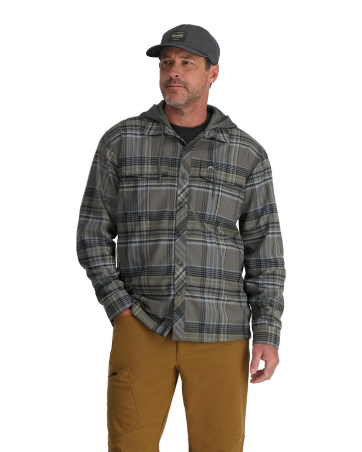 Simms Simms Coldweather Hoody Gunmetal Neo Plaid Simms