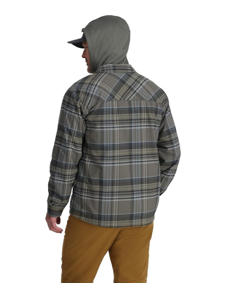 Simms Simms Coldweather Hoody Gunmetal Neo Plaid Simms