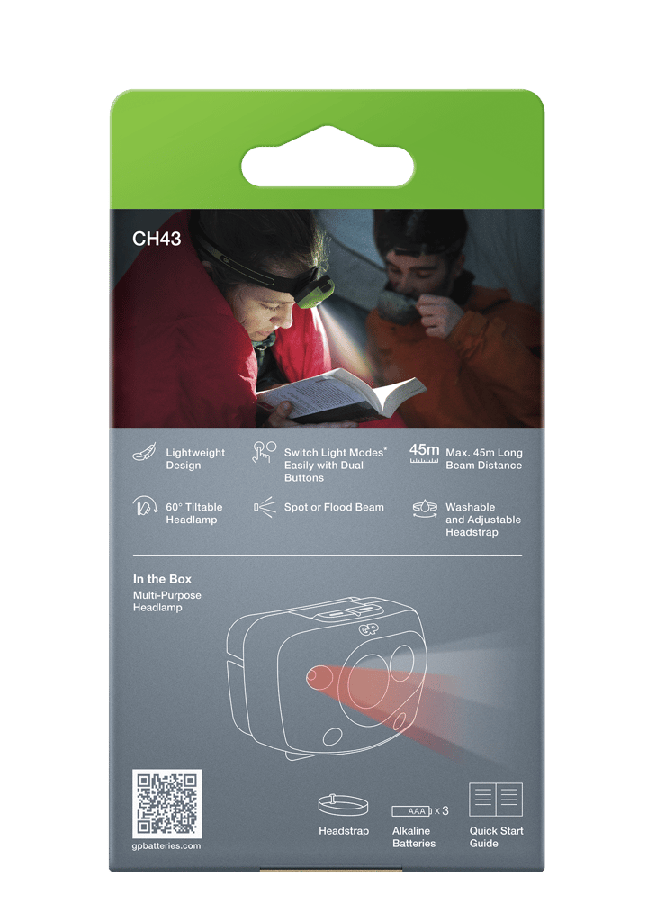 GP Batterier GP Discovery Multi Purpose Headlamp CH43 Green GP Batterier