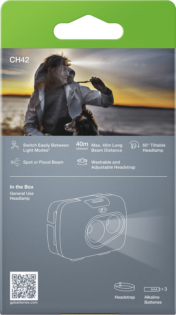 GP Batterier GP Discovery General Use Headlamp CH42 Yellow GP Batterier