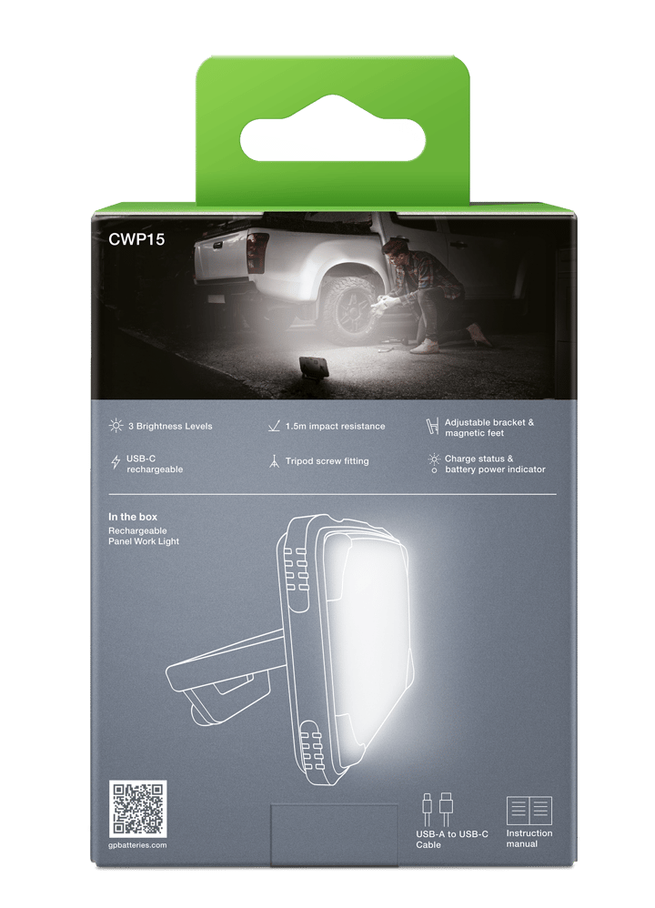 GP Batterier GP Discovery Work Panel 1200lm - CWP15 Nocolour GP Batterier