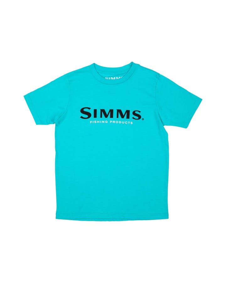 Simms Simms Kids Logo T-Shirt Tahiti Blue Simms