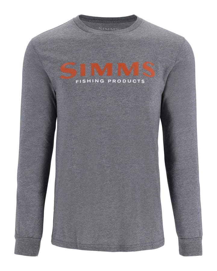 Simms Simms Logo Ls Shirt Jet Black Simms