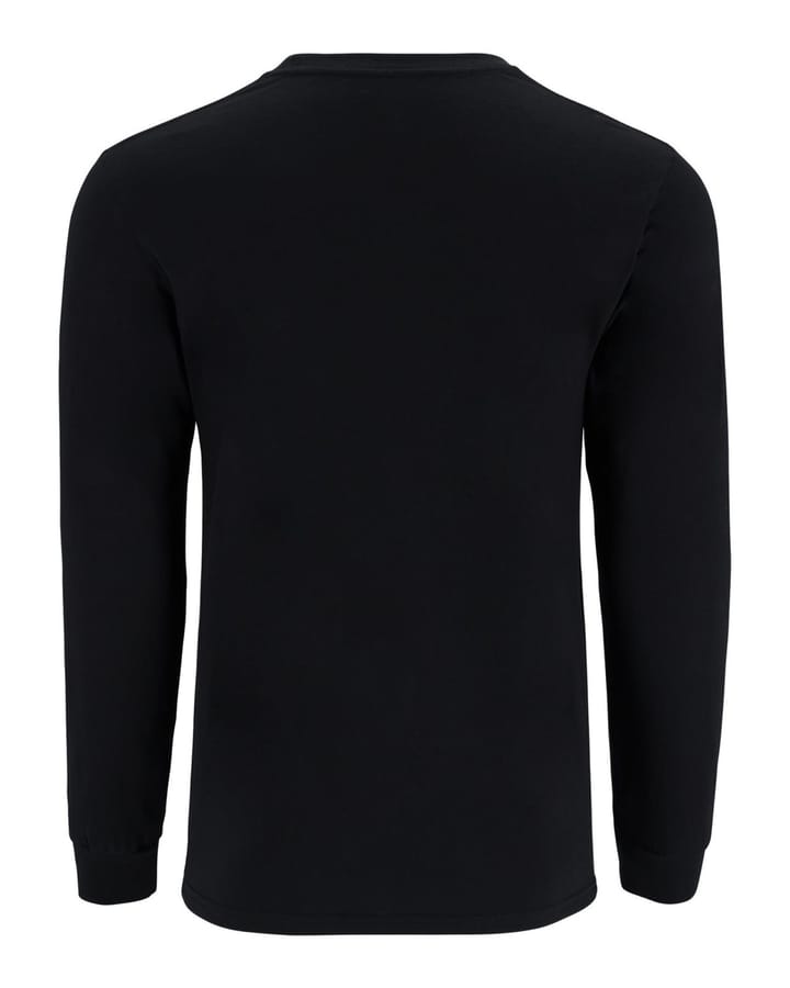 Simms Simms Logo Ls Shirt Jet Black Simms