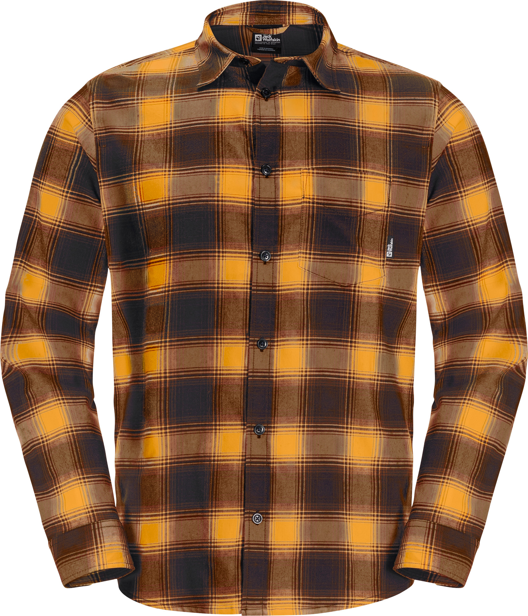 Jack Wolfskin Men’s Wanderweg Shirt Mustard