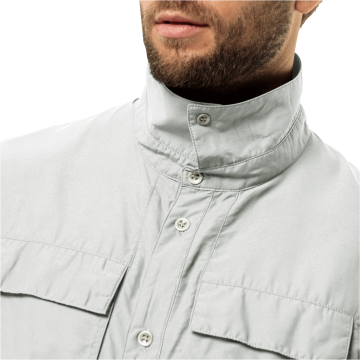 Jack Wolfskin Men's Barrier Long Sleeve Shirt Cool Grey Jack Wolfskin