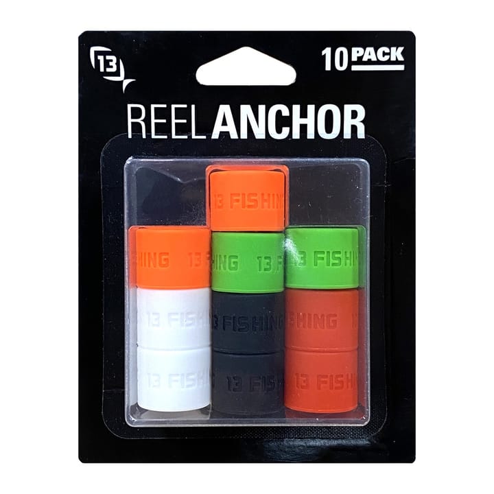 13 Fishing Anchor Reel Wrap Multi Color 10pk Gummistrikk Til Snellefeste 13 Fishing