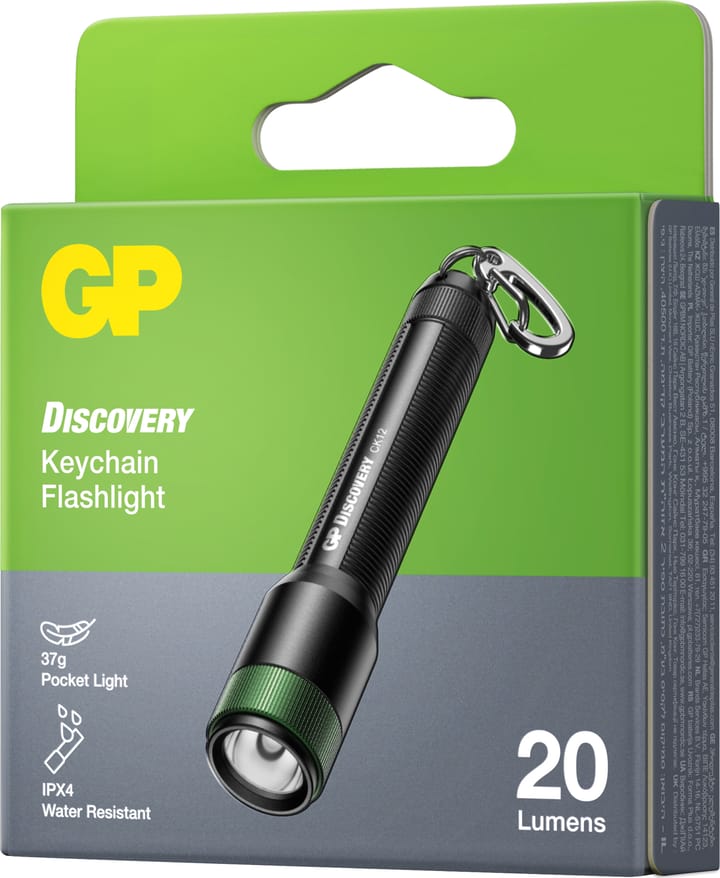 GP Batterier GP Discovery Keychain 20lm CK12 Black GP Batterier