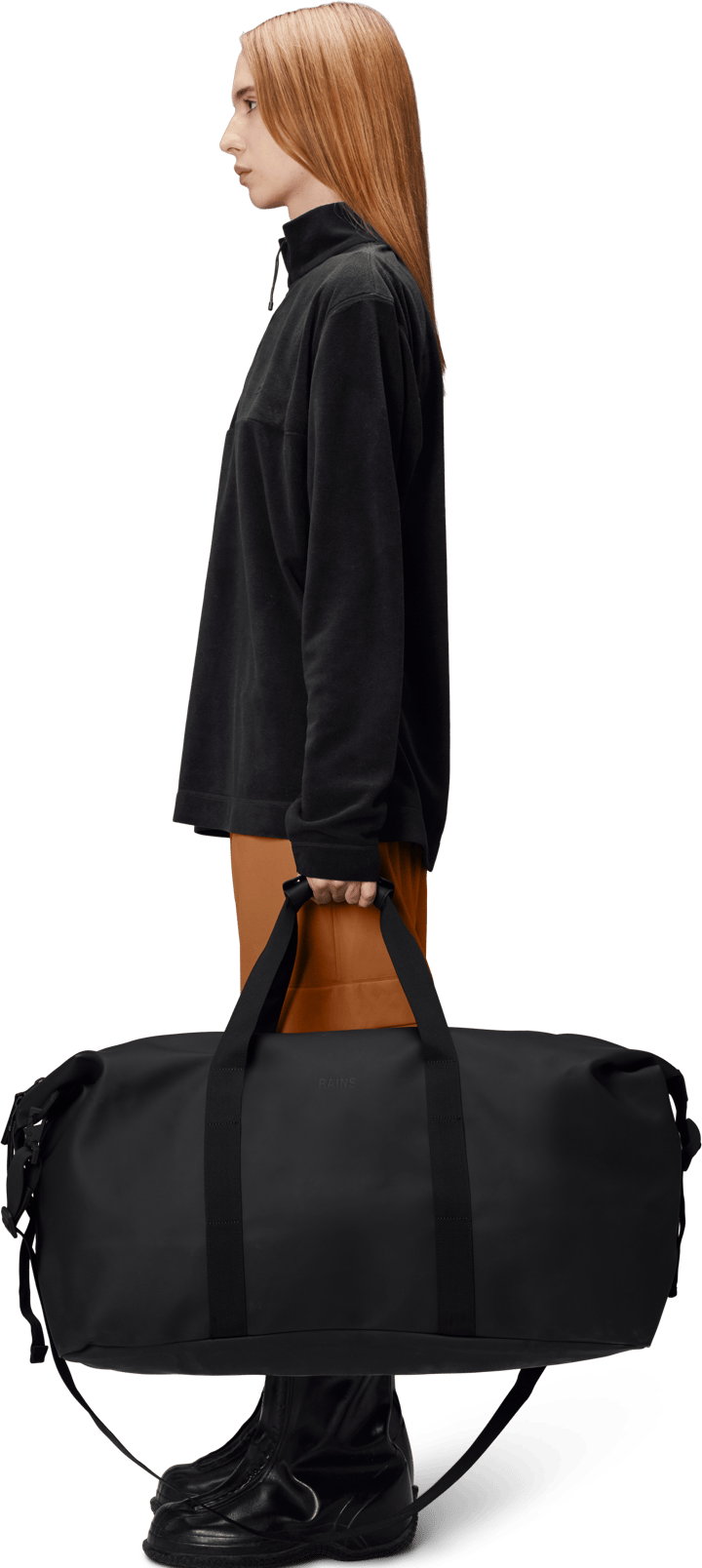 Rains Hilo Weekend Bag Large W3 Black Rains